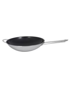Non-Stick Wok with long handle & round bottom,32cm