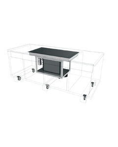 Exposed Frost Top Table, 19.5 x 25.25