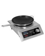 MAX Induction 3500W Wok Cook & Hold Induction Range, with Vulcano Wok Pan